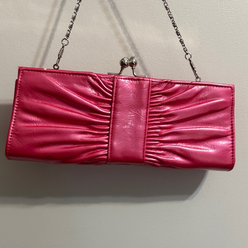 Source Unknown Fuchsia Clutch with Chain